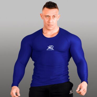 Buzo de Compresión con Dry-Fit para Hombre Armis Azul Neon