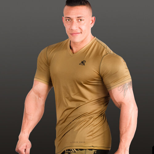 Camiseta Deportiva Ocre para Hombre