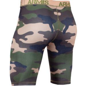 Biker Shorts licra corta para Hombre Verde Militar de ARMIS