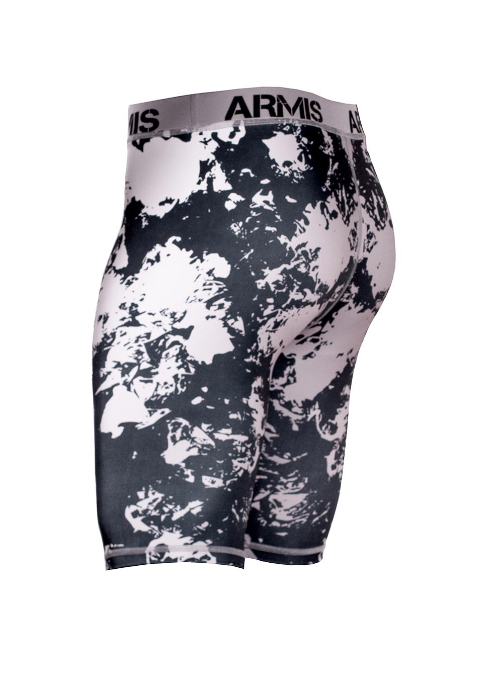 Biker Shorts blanco gris para Crossfit Hombre - Armis ropa deportiva