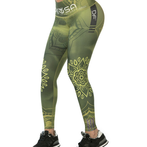 Licra Deportiva mujer Mandala Verde de ARMIS FITNESS