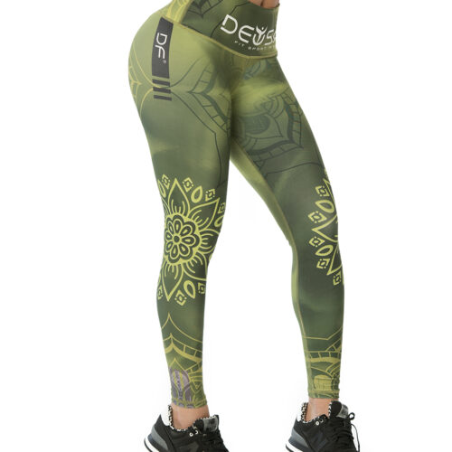 Licra Deportiva mujer Mandala Verde de ARMIS FITNESS