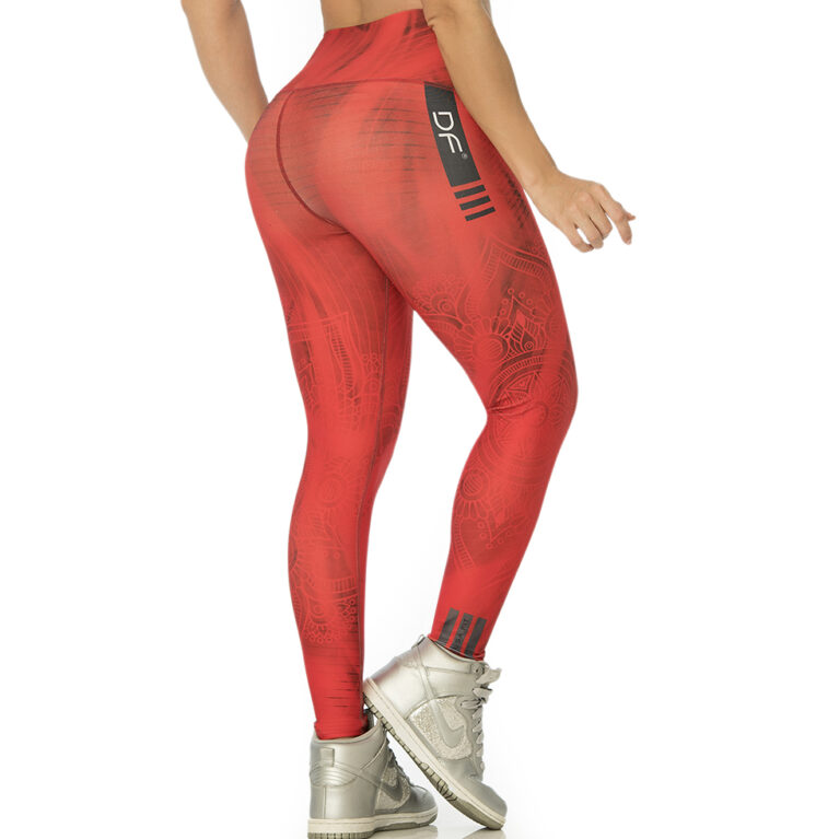 Licra Deportiva mujer Mandala Roja de ARMIS FITNESS Ecuador