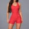 Enterizo Deportivo Short para Mujer rojo coral - ARMIS