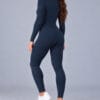Enterizo Deportivo Manga Larga para Mujer azul oscuro - ARMIS FITNESS