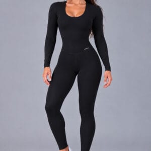 Enterizo Deportivo Manga Larga para Mujer negro - ARMIS FITNESS