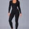 Enterizo Deportivo Manga Larga para Mujer negro - ARMIS FITNESS